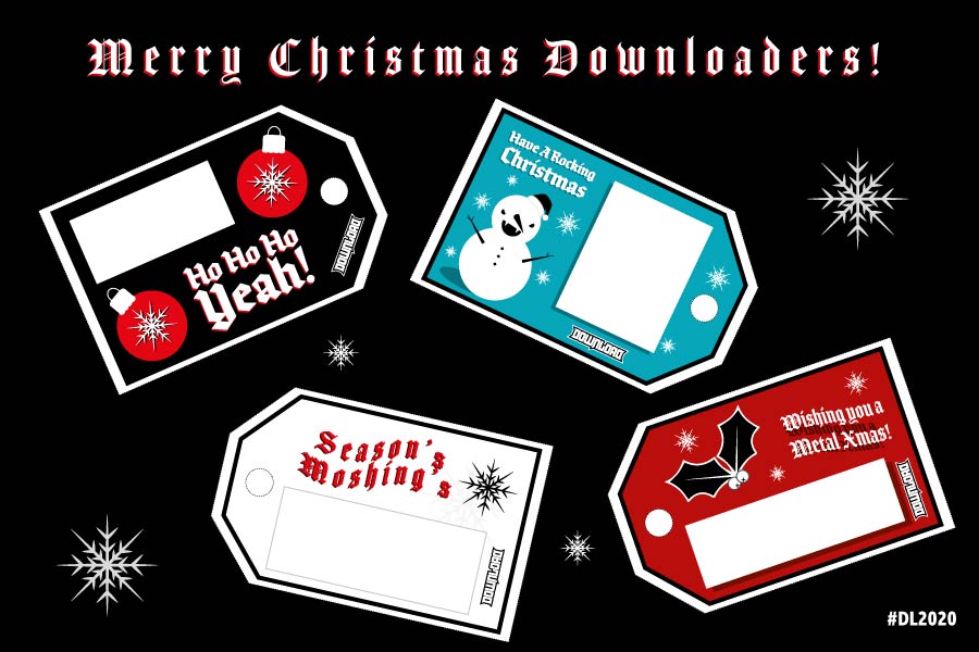 Print out our Download Festival Christmas Gift Tags!