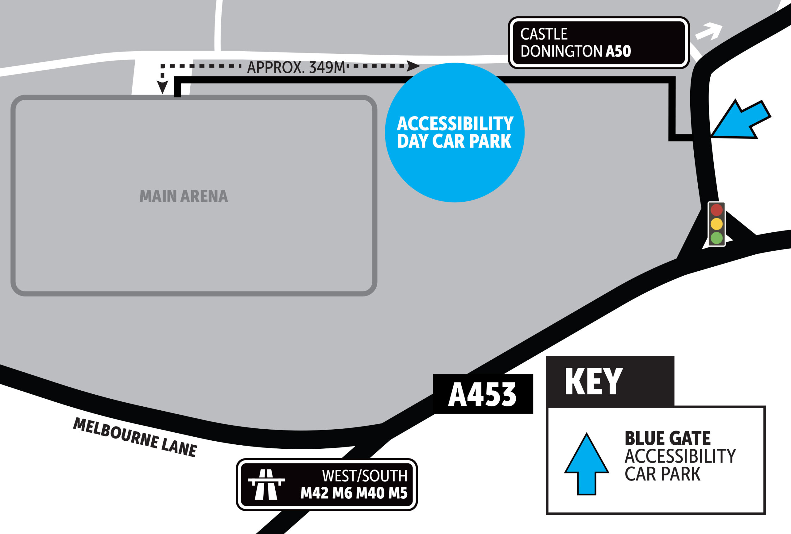 Map of accessibility day car park