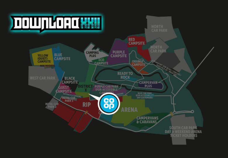 Simplified #DLXXII map pinpointing the location of Co-Op