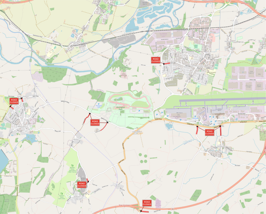 Proposed road closures map