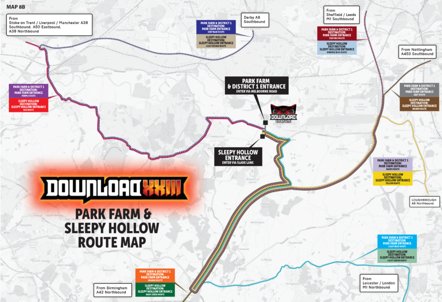 Park farm & sleepy hollow route map